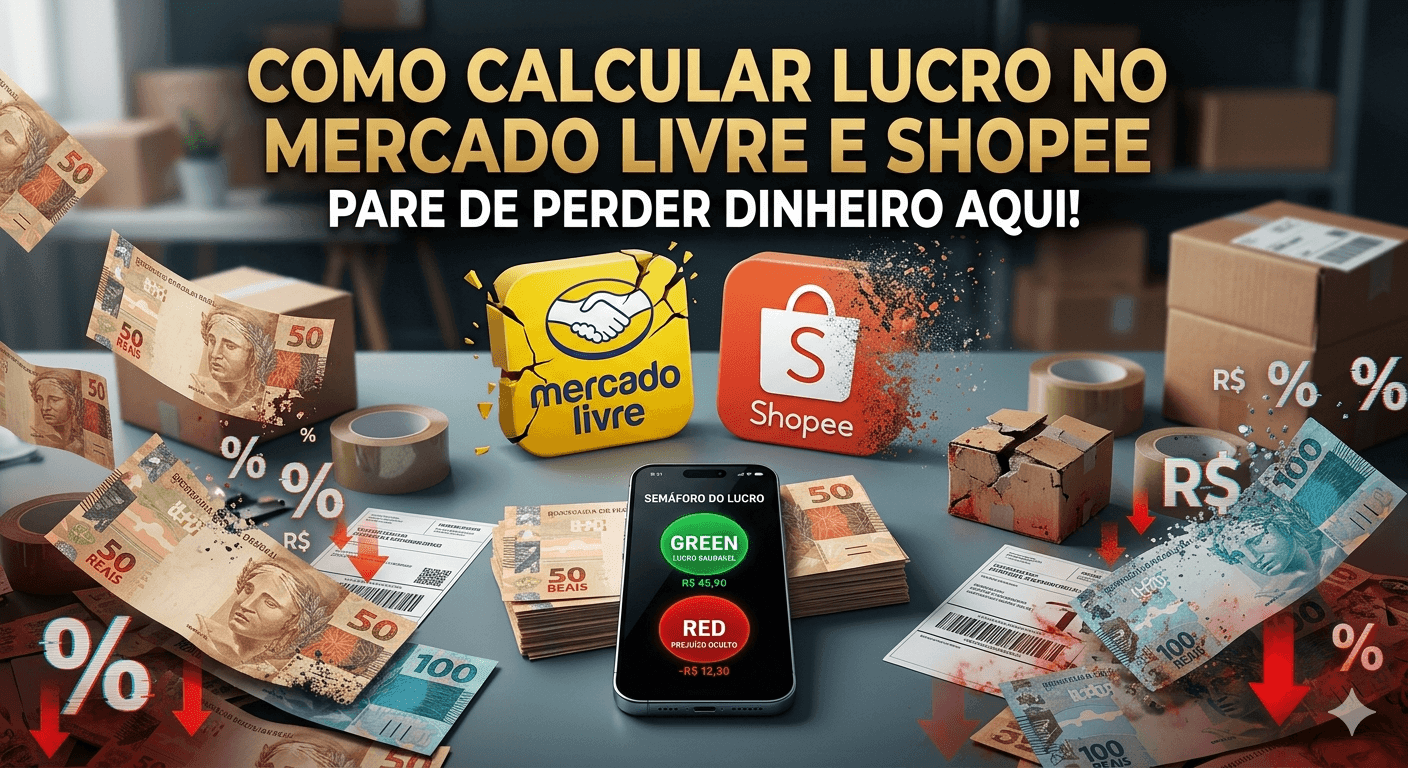 Como calcular lucro Mercado Livre e Shopee Guide - eduardocassio.com